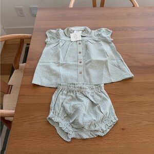 Little Paper Kids seersucker set